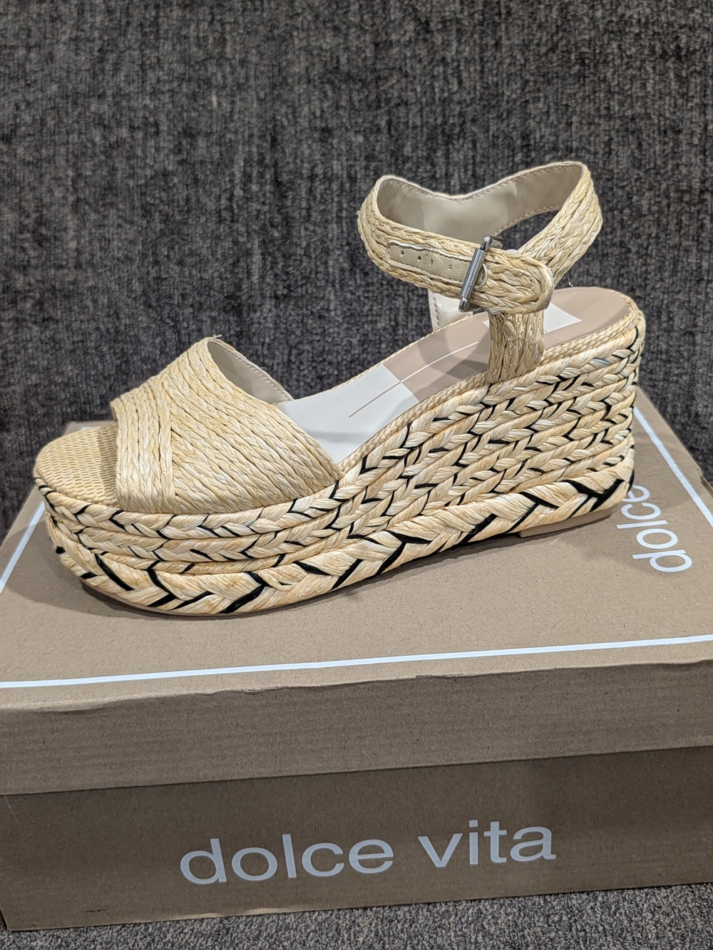 Dolce Vita Women's Natural Woven Platform Sandal